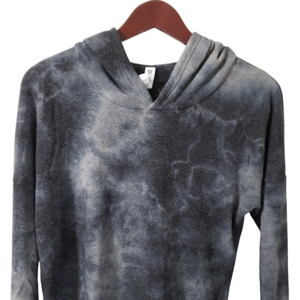 SOLD-Glyder Rush Hoodie Black Tie Dye Small - Picture 3 of 12